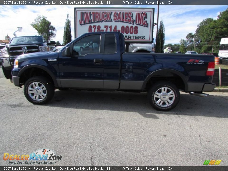2007 Ford F150 FX4 Regular Cab 4x4 Dark Blue Pearl Metallic / Medium Flint Photo #3