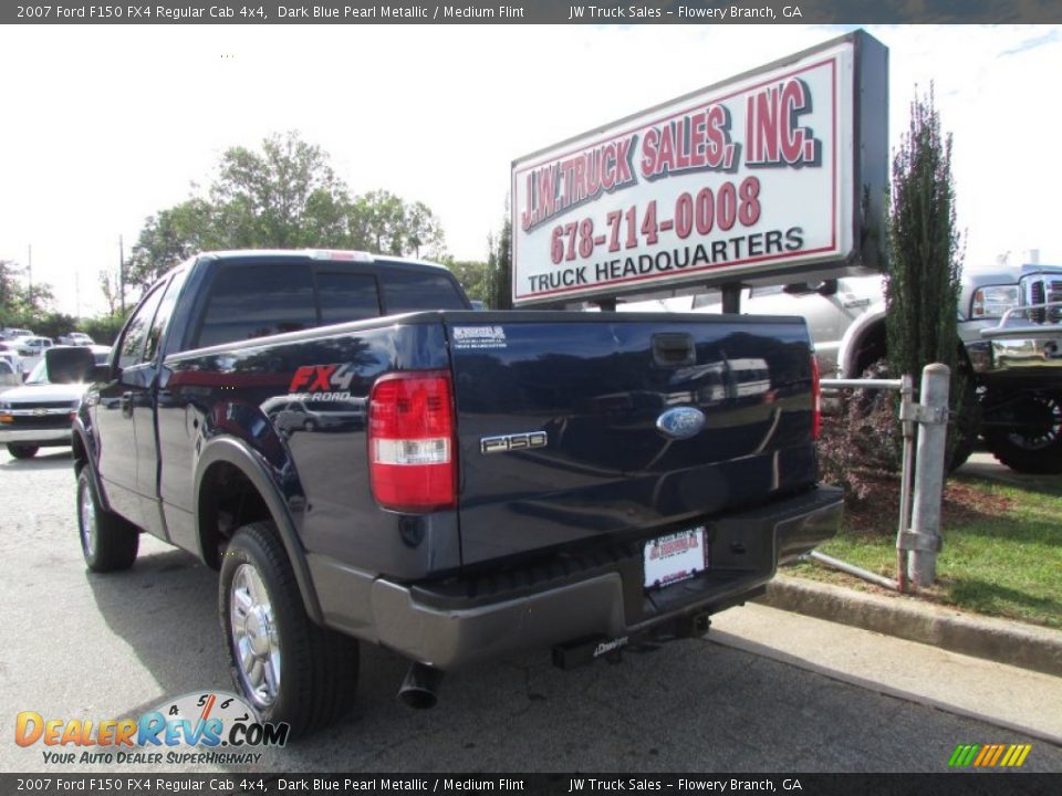 2007 Ford F150 FX4 Regular Cab 4x4 Dark Blue Pearl Metallic / Medium Flint Photo #5