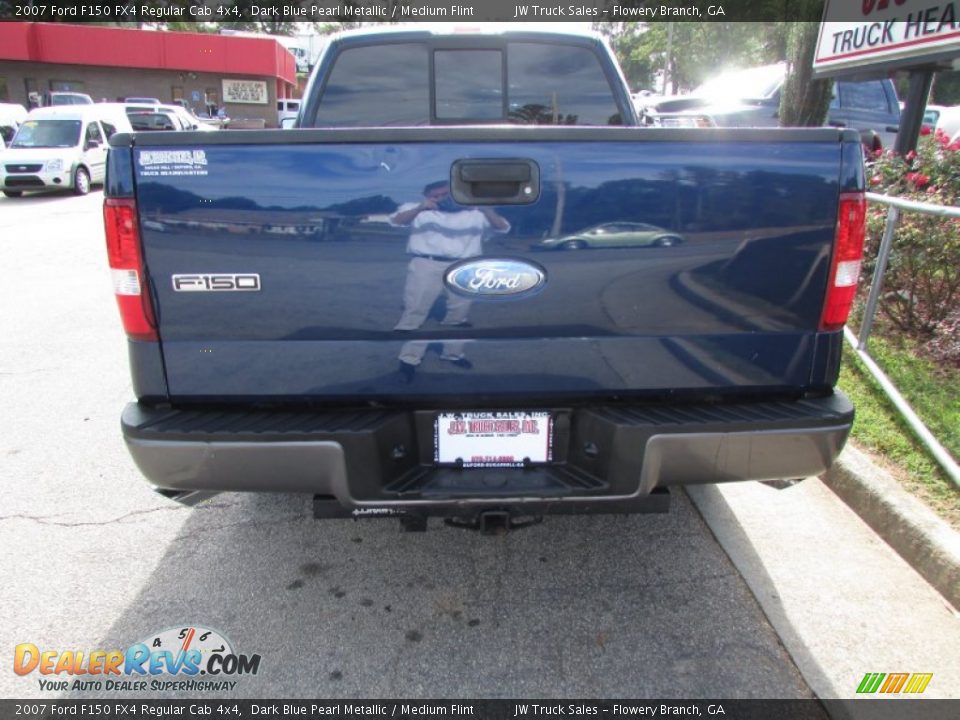 2007 Ford F150 FX4 Regular Cab 4x4 Dark Blue Pearl Metallic / Medium Flint Photo #6