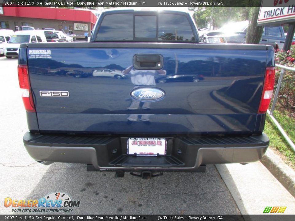 2007 Ford F150 FX4 Regular Cab 4x4 Dark Blue Pearl Metallic / Medium Flint Photo #7