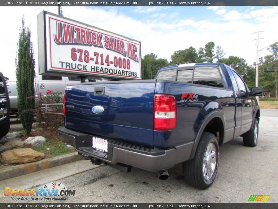 2007 Ford F150 FX4 Regular Cab 4x4 Dark Blue Pearl Metallic / Medium Flint Photo #8