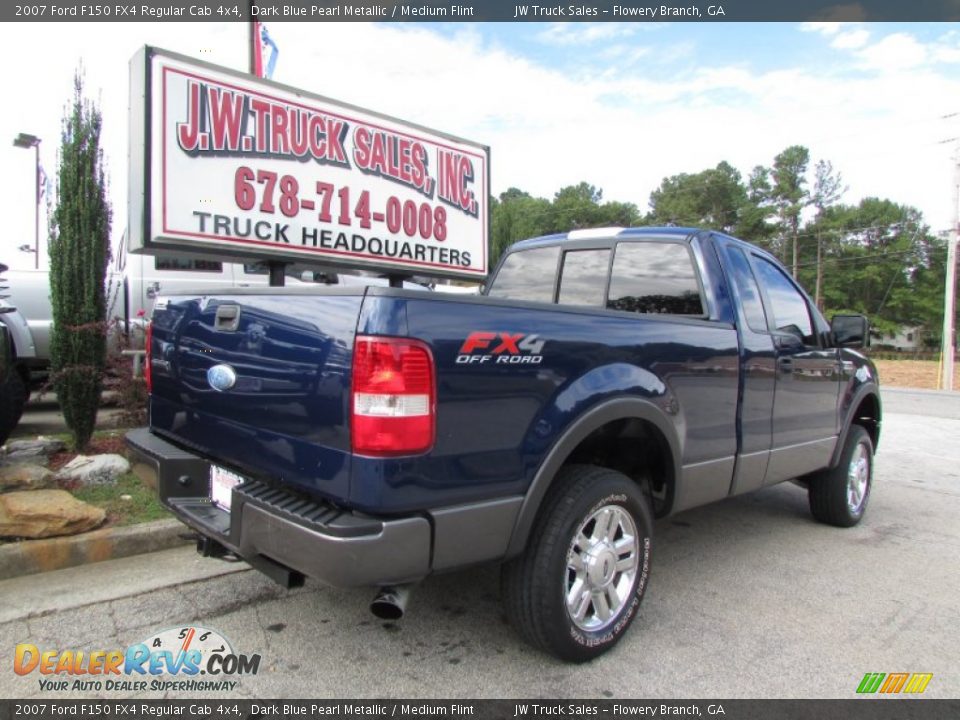 2007 Ford F150 FX4 Regular Cab 4x4 Dark Blue Pearl Metallic / Medium Flint Photo #9