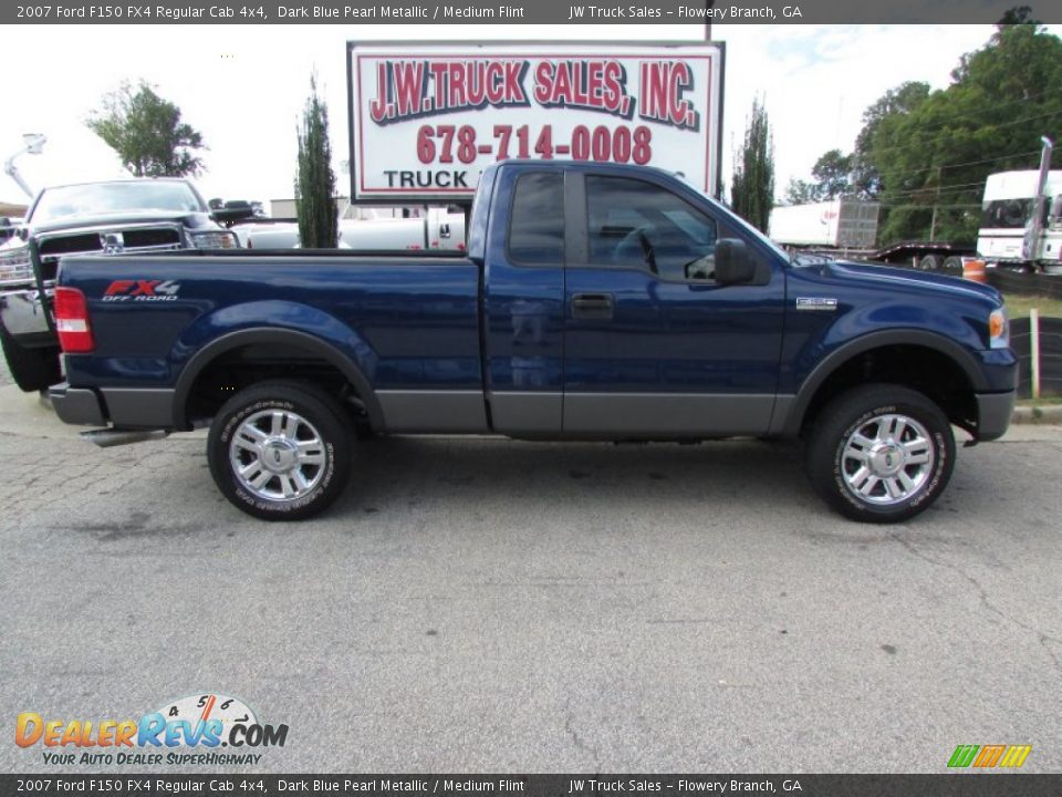 2007 Ford F150 FX4 Regular Cab 4x4 Dark Blue Pearl Metallic / Medium Flint Photo #10
