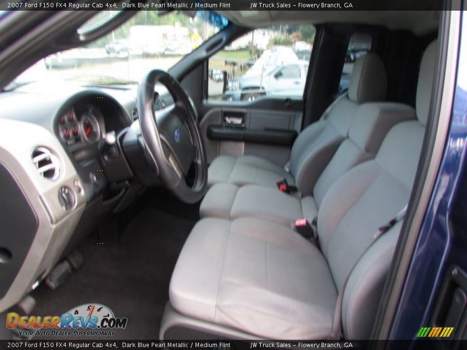2007 Ford F150 FX4 Regular Cab 4x4 Dark Blue Pearl Metallic / Medium Flint Photo #17