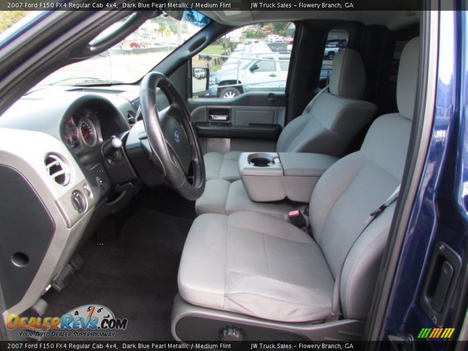 2007 Ford F150 FX4 Regular Cab 4x4 Dark Blue Pearl Metallic / Medium Flint Photo #19