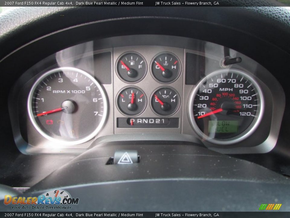 2007 Ford F150 FX4 Regular Cab 4x4 Dark Blue Pearl Metallic / Medium Flint Photo #25