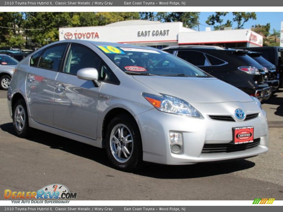 2010 Toyota Prius Hybrid II Classic Silver Metallic / Misty Gray Photo #1