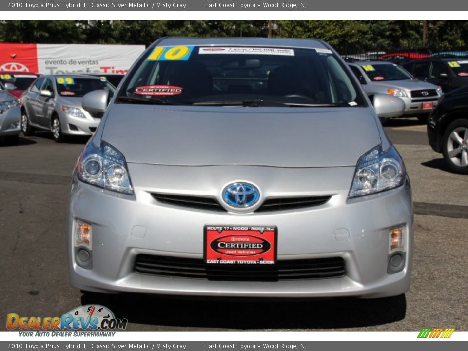 2010 Toyota Prius Hybrid II Classic Silver Metallic / Misty Gray Photo #2