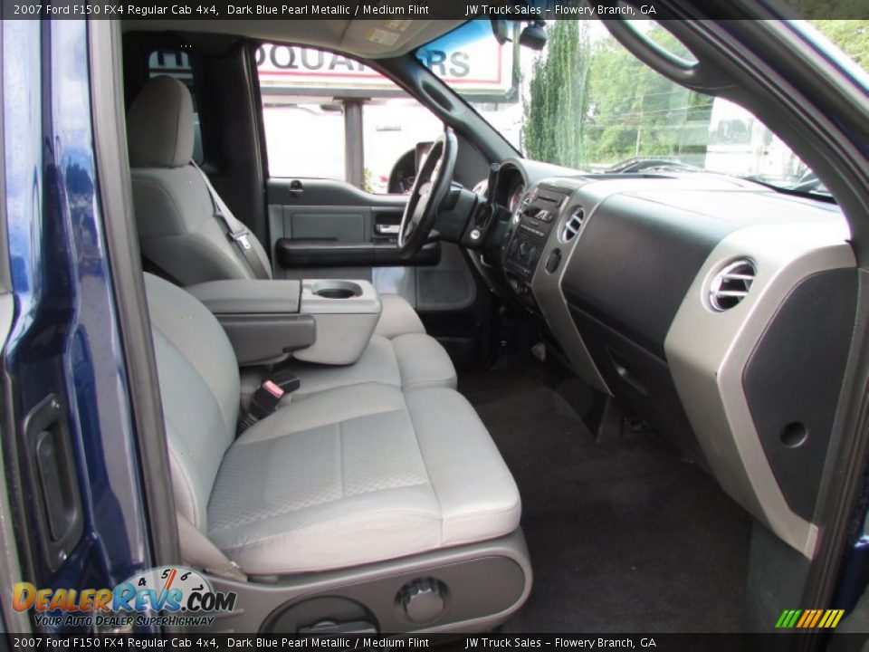 2007 Ford F150 FX4 Regular Cab 4x4 Dark Blue Pearl Metallic / Medium Flint Photo #35