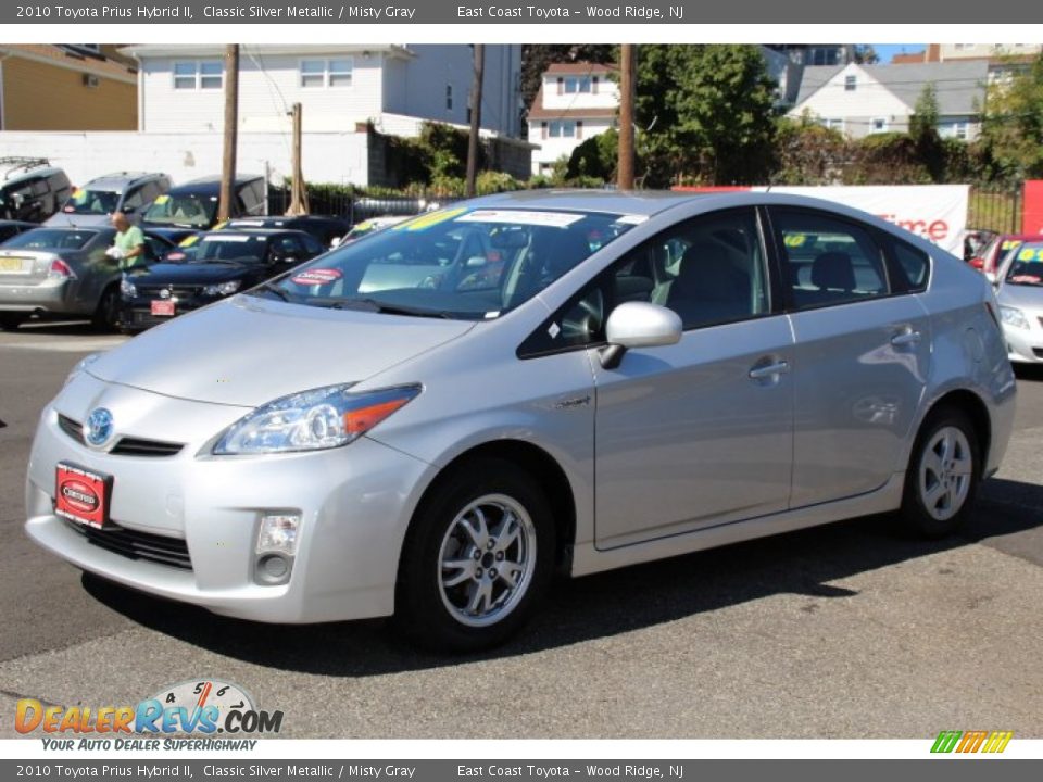 2010 Toyota Prius Hybrid II Classic Silver Metallic / Misty Gray Photo #3