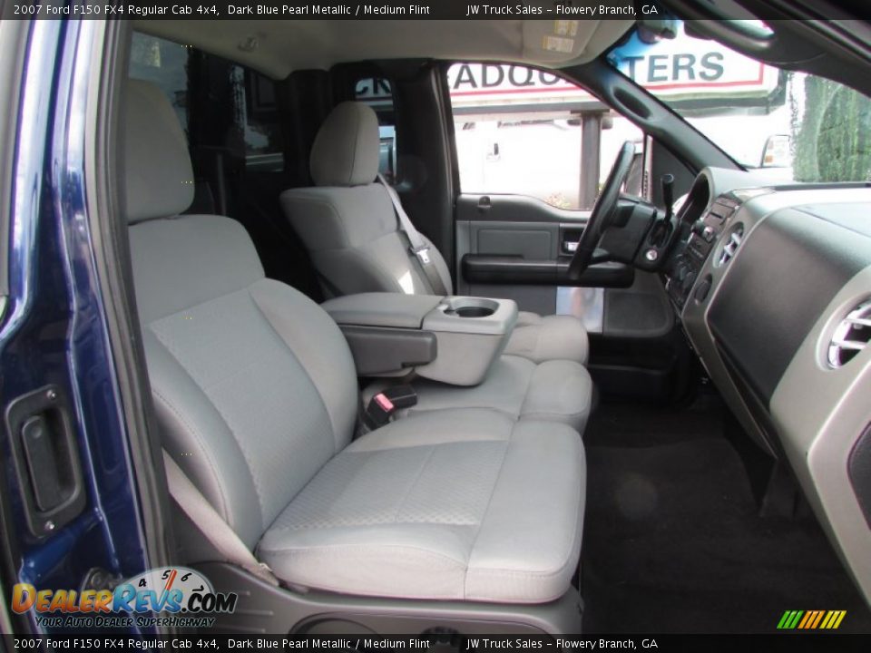 2007 Ford F150 FX4 Regular Cab 4x4 Dark Blue Pearl Metallic / Medium Flint Photo #36