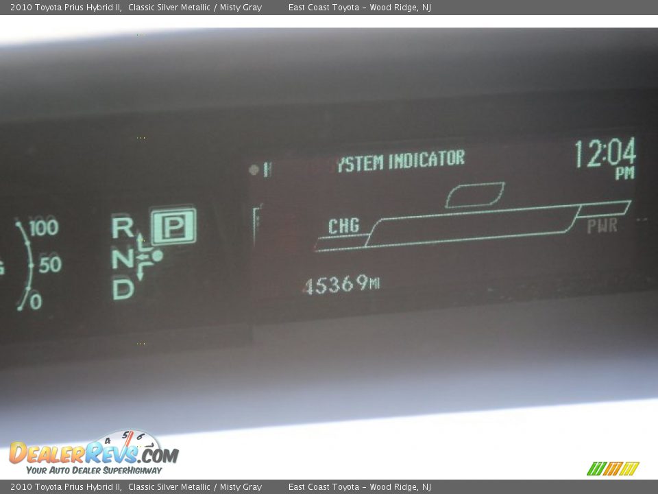 2010 Toyota Prius Hybrid II Classic Silver Metallic / Misty Gray Photo #13