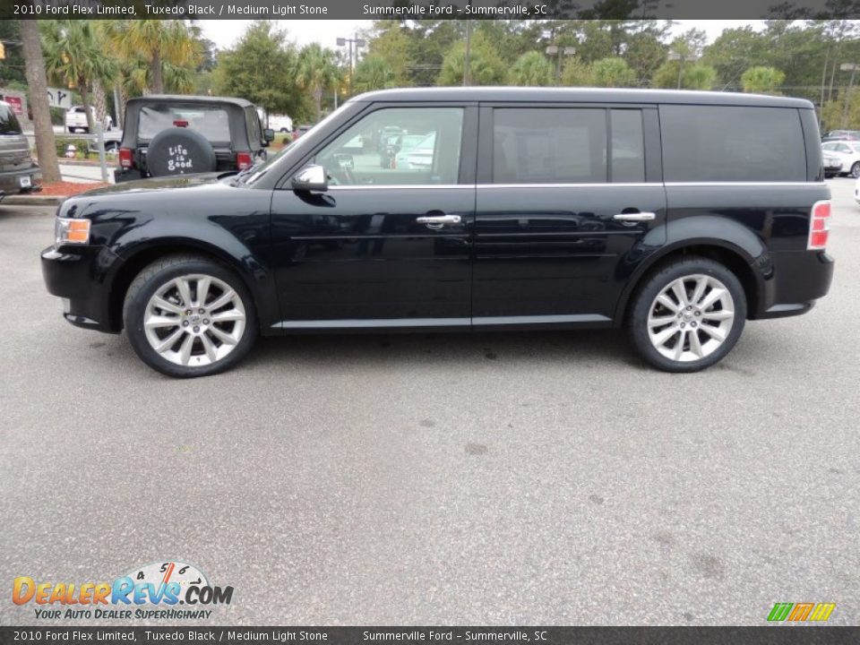 2010 Ford Flex Limited Tuxedo Black / Medium Light Stone Photo #2