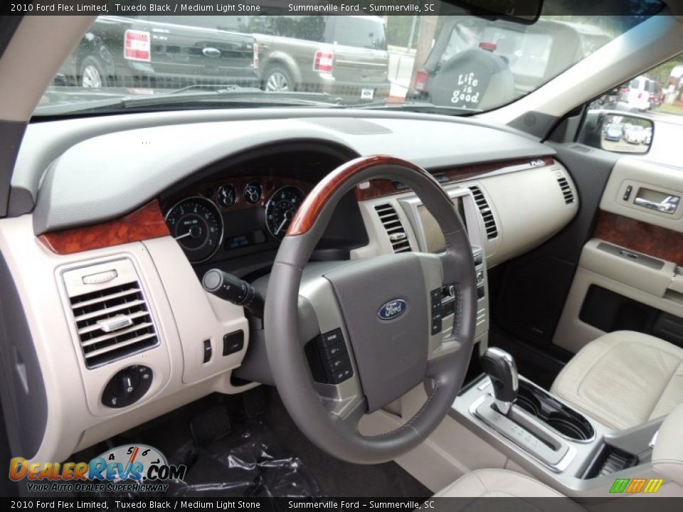 2010 Ford Flex Limited Tuxedo Black / Medium Light Stone Photo #3