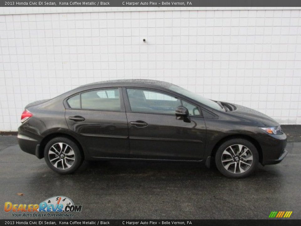 2013 Honda Civic EX Sedan Kona Coffee Metallic / Black Photo #2