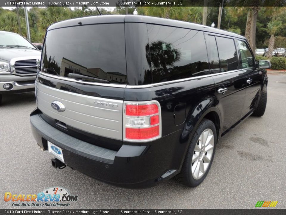 2010 Ford Flex Limited Tuxedo Black / Medium Light Stone Photo #15