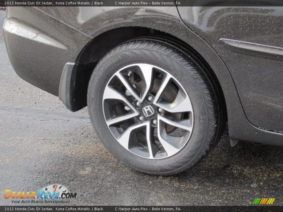 2013 Honda Civic EX Sedan Kona Coffee Metallic / Black Photo #3