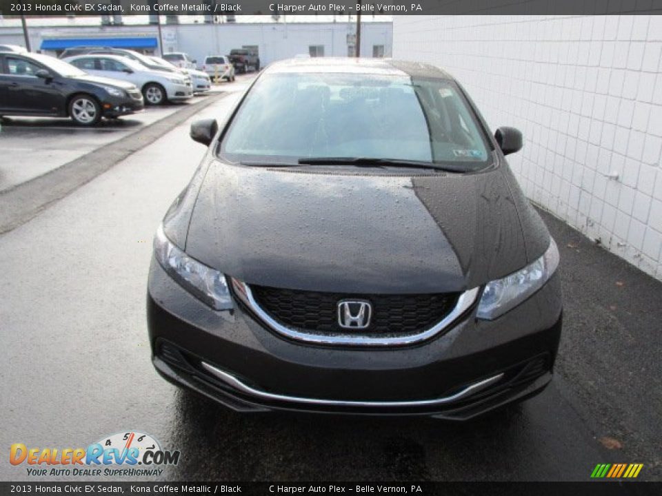 2013 Honda Civic EX Sedan Kona Coffee Metallic / Black Photo #5