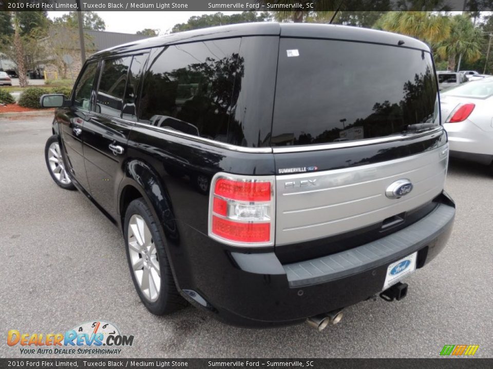 2010 Ford Flex Limited Tuxedo Black / Medium Light Stone Photo #18