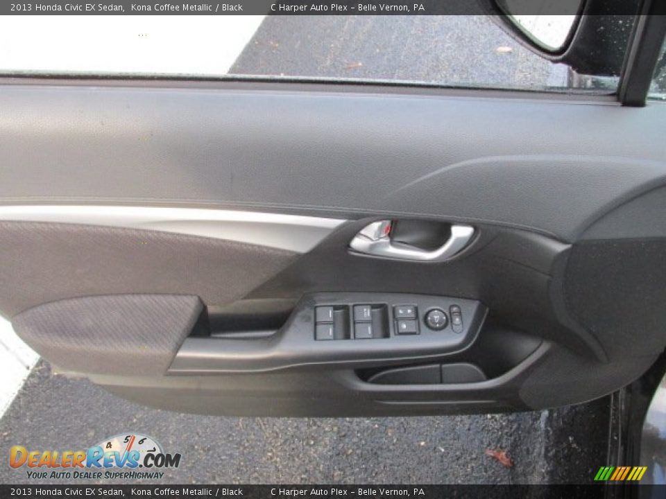 2013 Honda Civic EX Sedan Kona Coffee Metallic / Black Photo #13