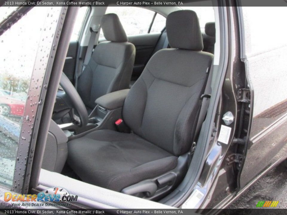 2013 Honda Civic EX Sedan Kona Coffee Metallic / Black Photo #14
