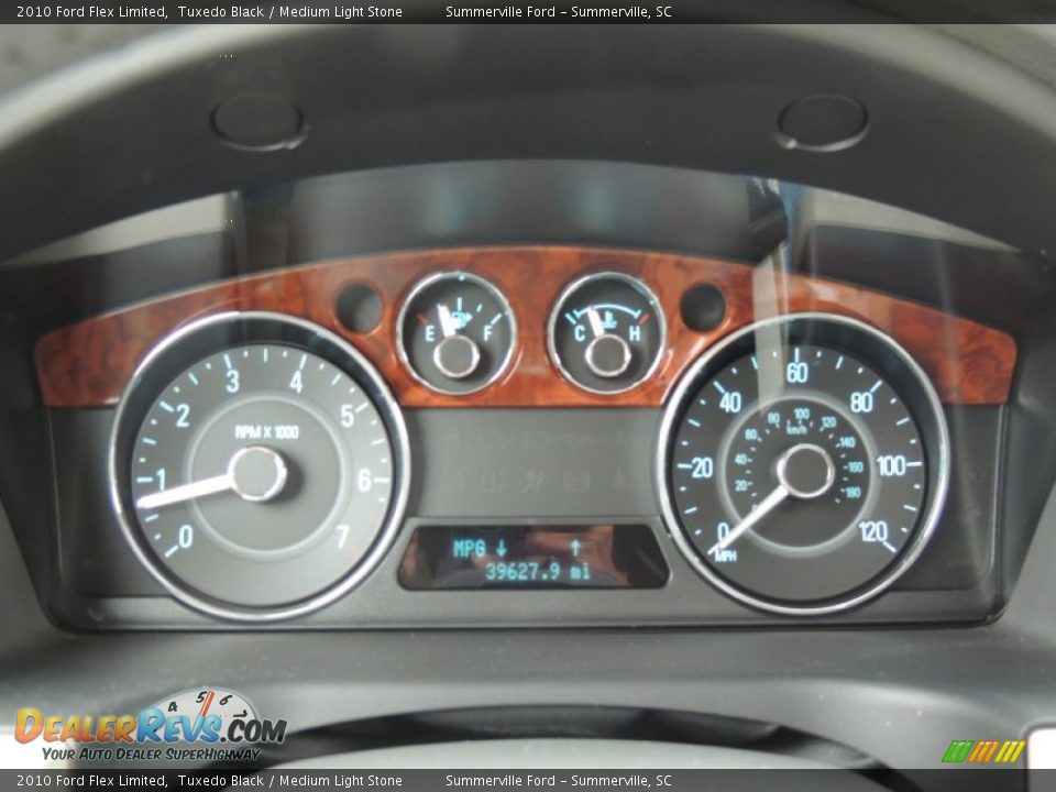 2010 Ford Flex Limited Tuxedo Black / Medium Light Stone Photo #26