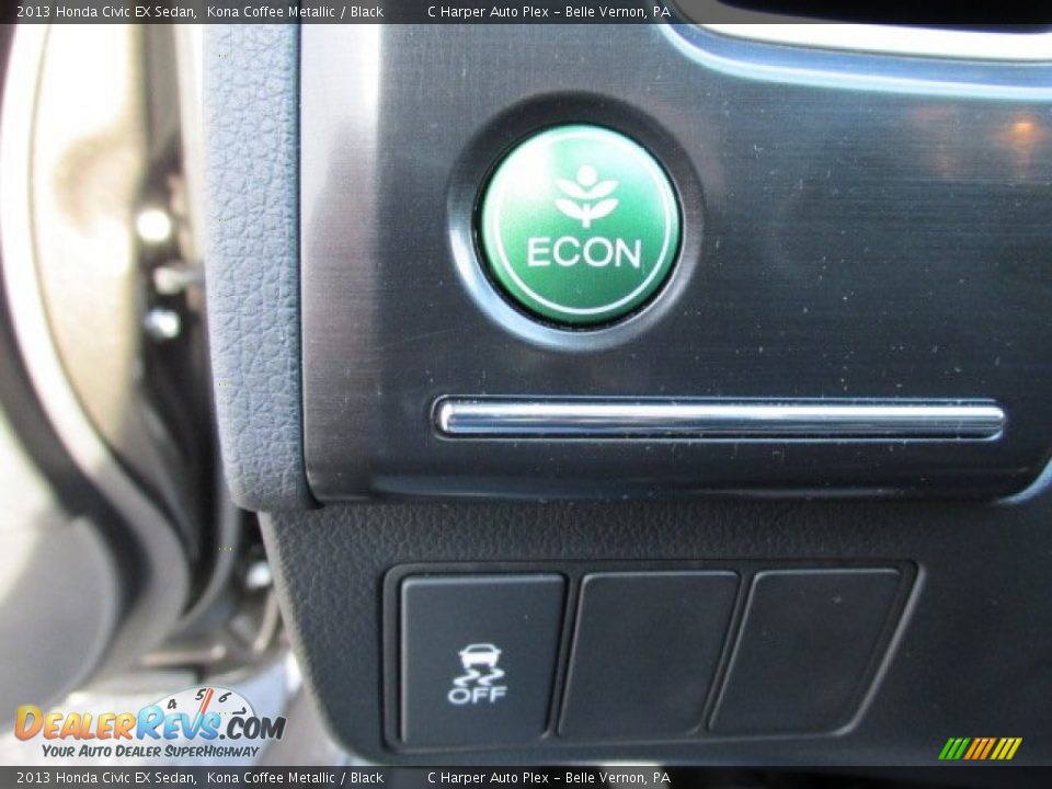 2013 Honda Civic EX Sedan Kona Coffee Metallic / Black Photo #17