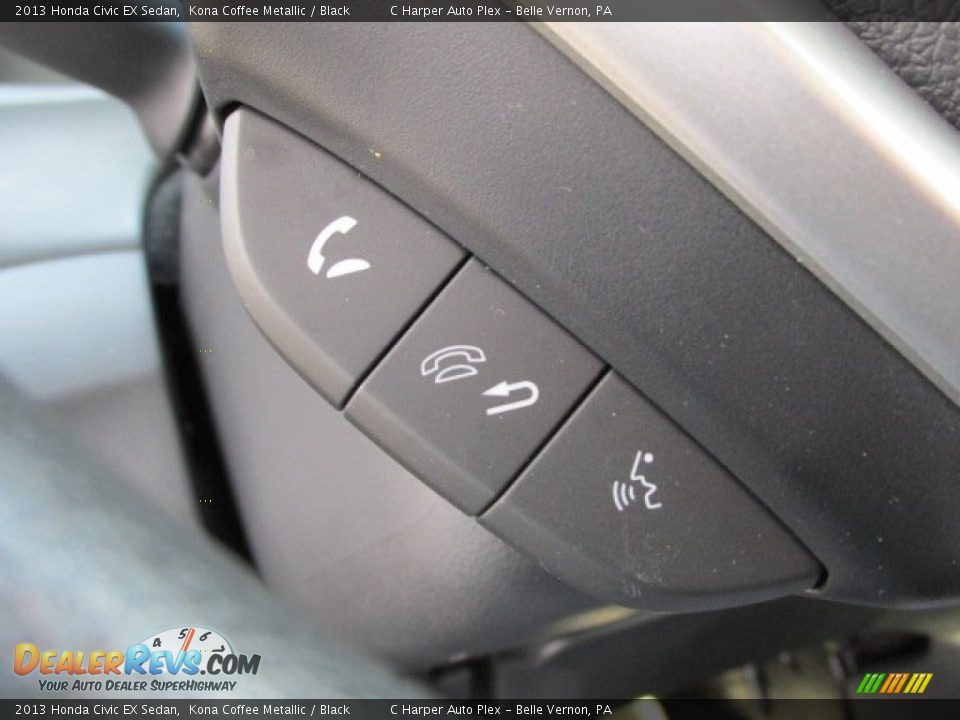 2013 Honda Civic EX Sedan Kona Coffee Metallic / Black Photo #19