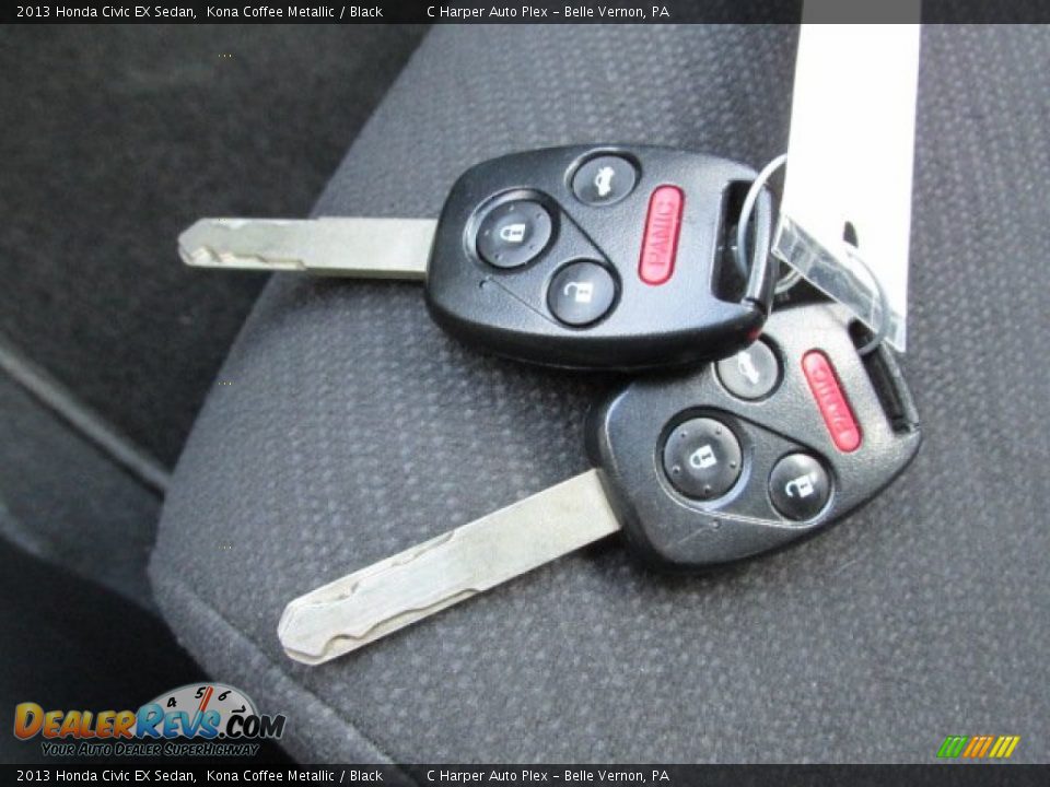 2013 Honda Civic EX Sedan Kona Coffee Metallic / Black Photo #23