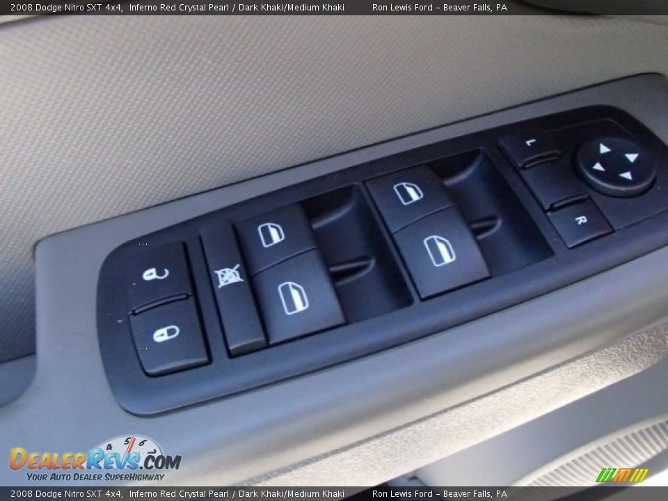 2008 Dodge Nitro SXT 4x4 Inferno Red Crystal Pearl / Dark Khaki/Medium Khaki Photo #15
