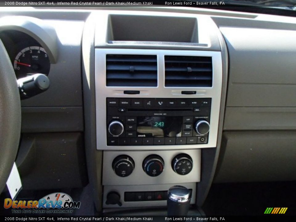 2008 Dodge Nitro SXT 4x4 Inferno Red Crystal Pearl / Dark Khaki/Medium Khaki Photo #16