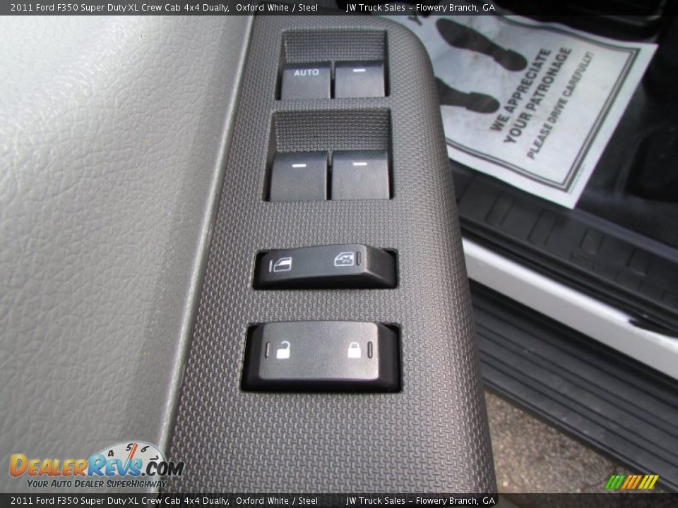 2011 Ford F350 Super Duty XL Crew Cab 4x4 Dually Oxford White / Steel Photo #15