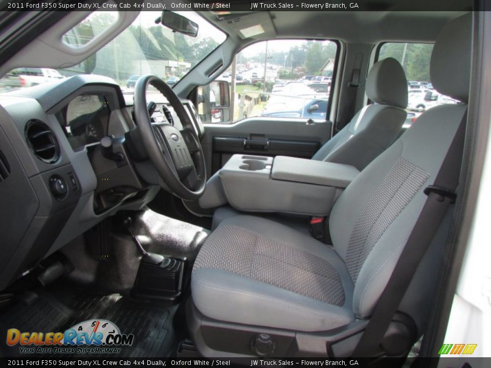 2011 Ford F350 Super Duty XL Crew Cab 4x4 Dually Oxford White / Steel Photo #18