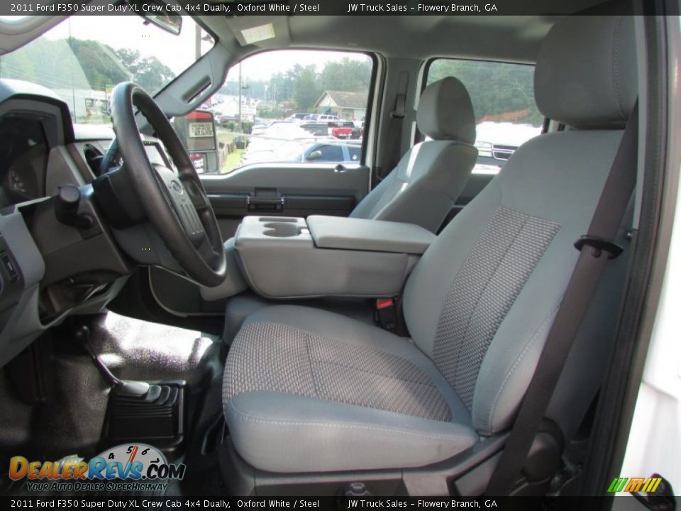 2011 Ford F350 Super Duty XL Crew Cab 4x4 Dually Oxford White / Steel Photo #19