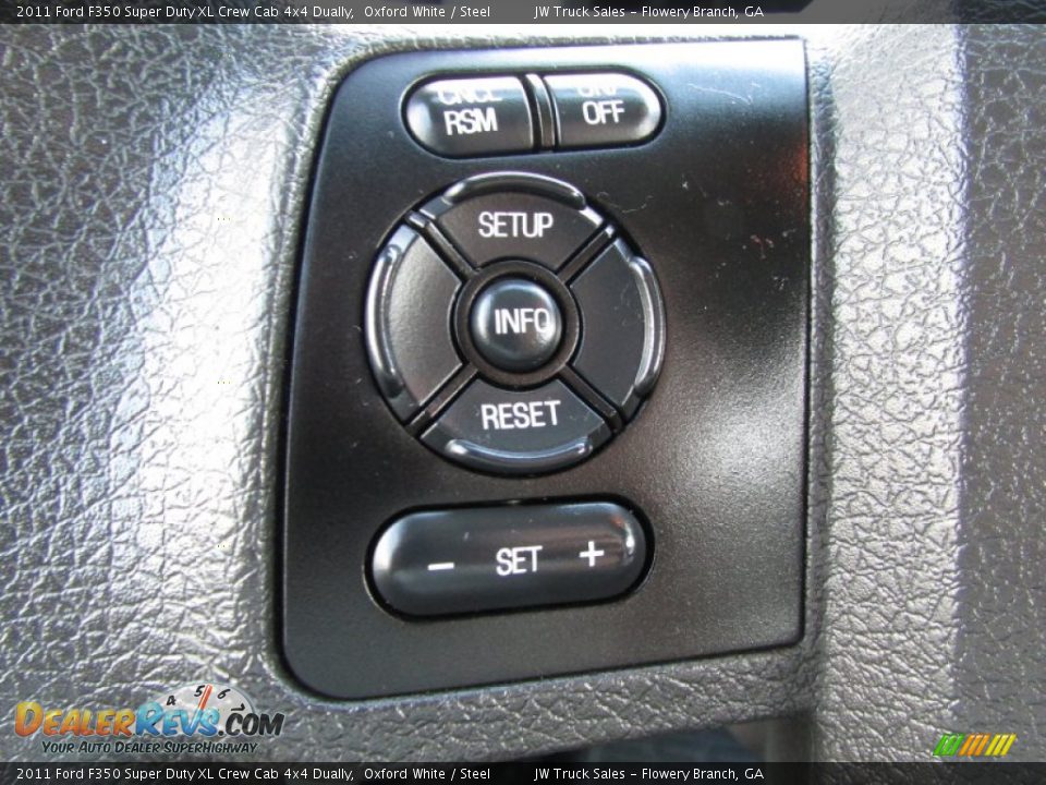 2011 Ford F350 Super Duty XL Crew Cab 4x4 Dually Oxford White / Steel Photo #21