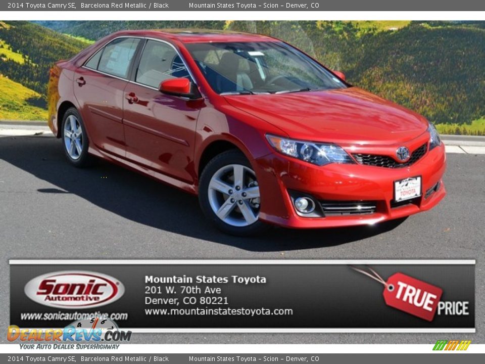 2014 Toyota Camry SE Barcelona Red Metallic / Black Photo #1