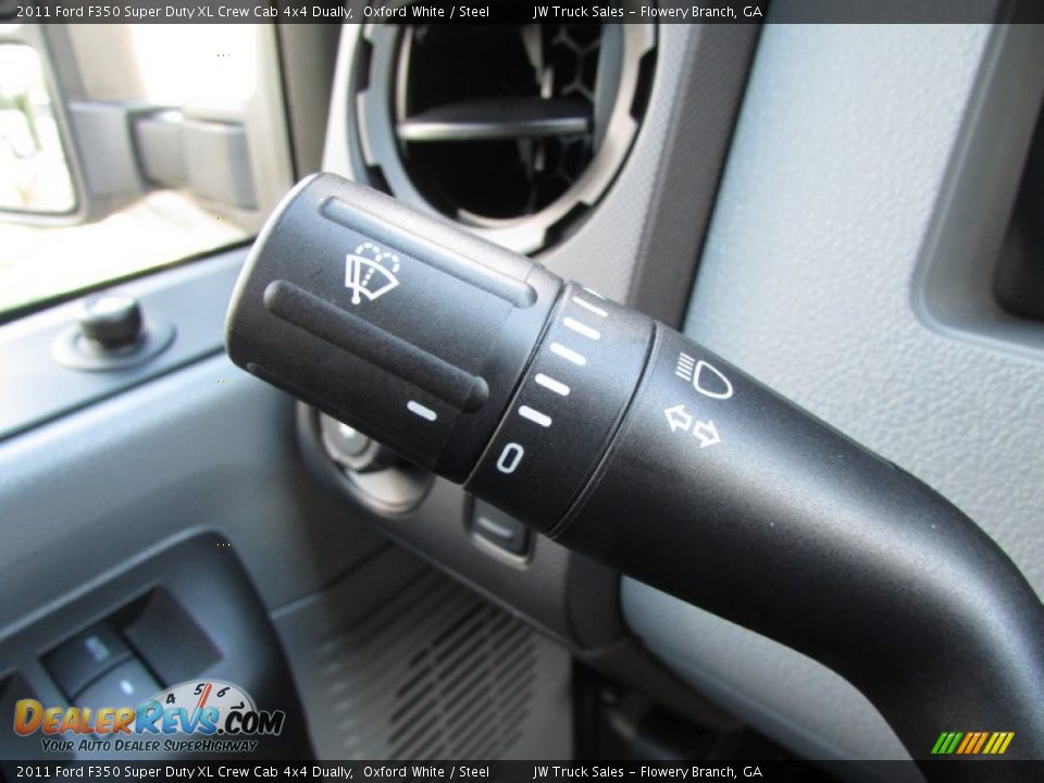 2011 Ford F350 Super Duty XL Crew Cab 4x4 Dually Oxford White / Steel Photo #22