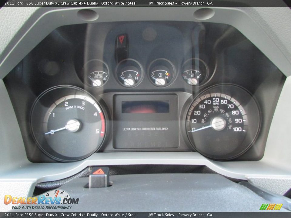 2011 Ford F350 Super Duty XL Crew Cab 4x4 Dually Oxford White / Steel Photo #24