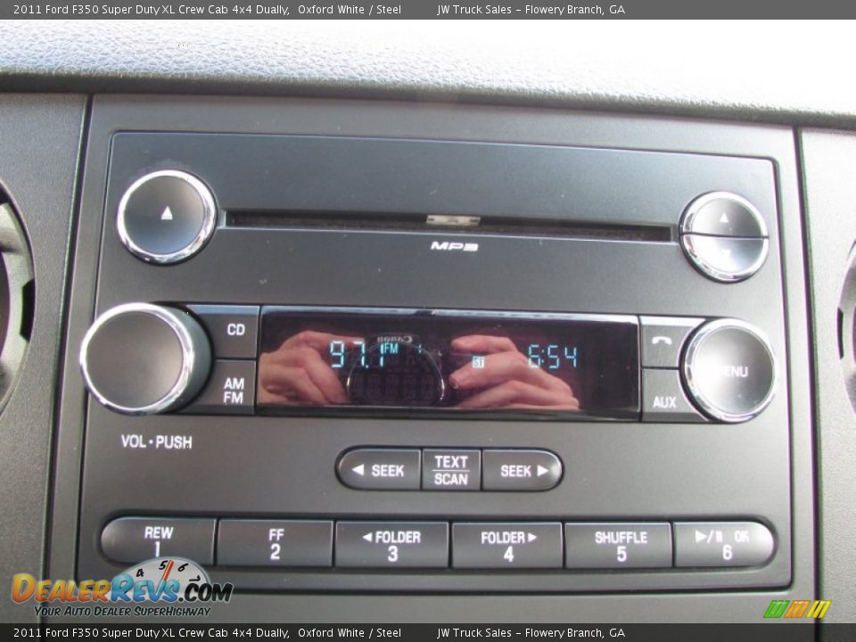 2011 Ford F350 Super Duty XL Crew Cab 4x4 Dually Oxford White / Steel Photo #27