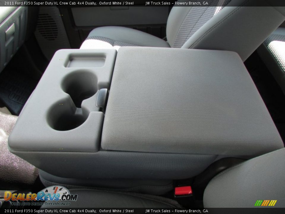 2011 Ford F350 Super Duty XL Crew Cab 4x4 Dually Oxford White / Steel Photo #35