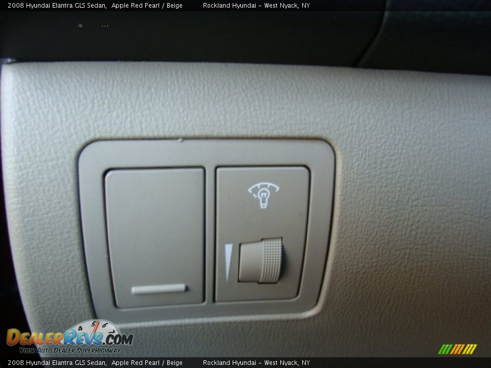 2008 Hyundai Elantra GLS Sedan Apple Red Pearl / Beige Photo #12