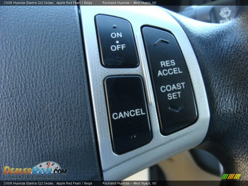 2008 Hyundai Elantra GLS Sedan Apple Red Pearl / Beige Photo #14