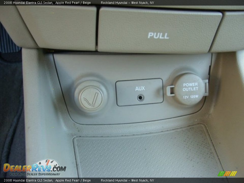2008 Hyundai Elantra GLS Sedan Apple Red Pearl / Beige Photo #17