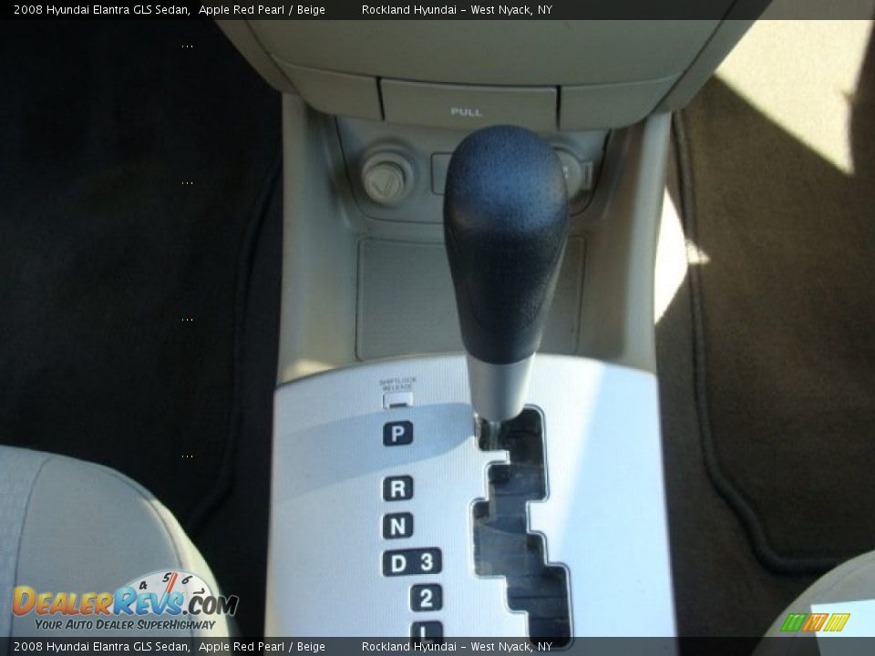 2008 Hyundai Elantra GLS Sedan Apple Red Pearl / Beige Photo #18