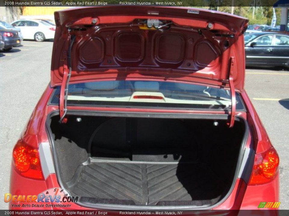 2008 Hyundai Elantra GLS Sedan Apple Red Pearl / Beige Photo #20
