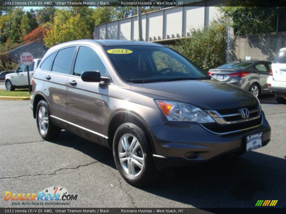 2011 Honda CR-V EX 4WD Urban Titanium Metallic / Black Photo #3