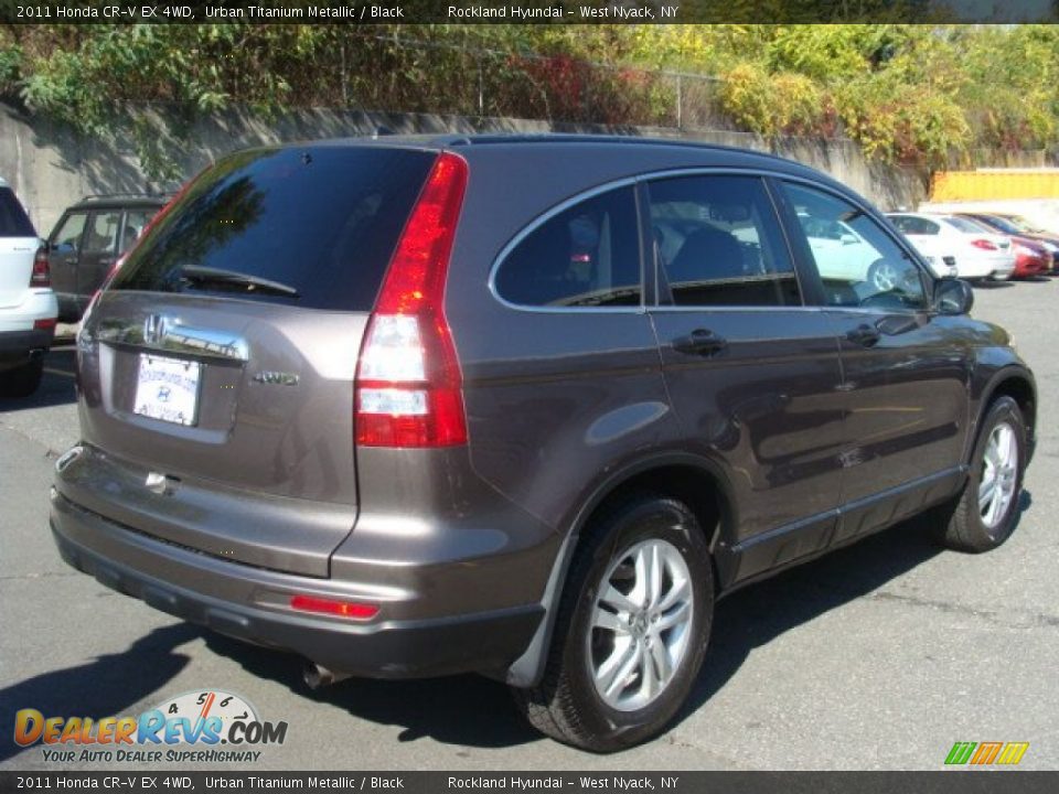 2011 Honda CR-V EX 4WD Urban Titanium Metallic / Black Photo #4