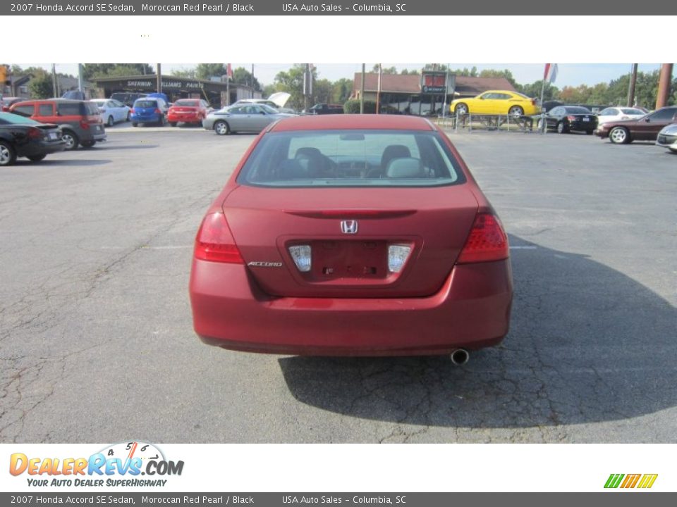 2007 Honda Accord SE Sedan Moroccan Red Pearl / Black Photo #3