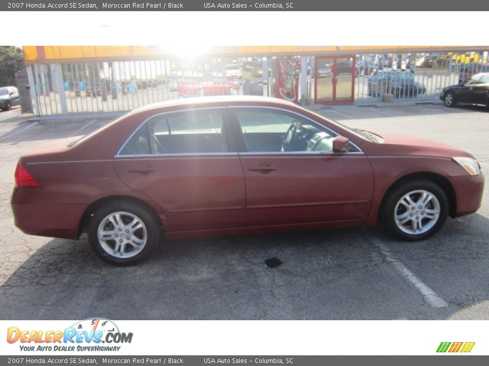 2007 Honda Accord SE Sedan Moroccan Red Pearl / Black Photo #4
