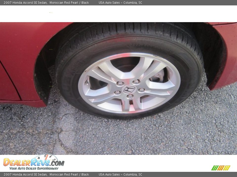 2007 Honda Accord SE Sedan Moroccan Red Pearl / Black Photo #5